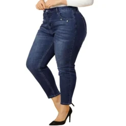 Agnes Orinda Women's Plus Size Denim Mid-Rise Stretch Washed Skinny Jeans 12 Agnes Orinda Women's Plus Size Denim Mid-Rise Stretch Washed Skinny Jeans -Agnes Sales Store GUEST e6c476c1 1070 4102 a60e d9b2abad1cf5