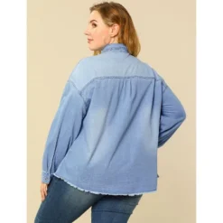Agnes Orinda Women's Plus Size Button Down Long Sleeve Denim Shirts 12 Agnes Orinda Women's Plus Size Button Down Long Sleeve Denim Shirts -Agnes Sales Store GUEST e6f763f4 6ccb 492f 91c2 0b668496b0ff