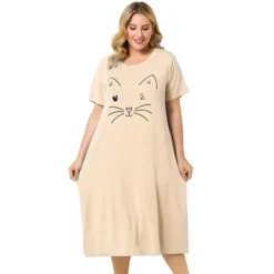 Agnes Orinda Womens Plus Size Short Sleeve Cute Cat Print Pockets Nightgown 28 Agnes Orinda Womens Plus Size Short Sleeve Cute Cat Print Pockets Nightgown -Agnes Sales Store GUEST e8a77945 e4fc 42d6 b942 8a1908e71e29