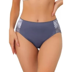 Agnes Orinda Women's Plus Size Panties Underwear Lace Breathable Mid Waist Stretch Briefs -Agnes Sales Store GUEST ea462f4e c934 4d49 a46d 4a2cfebb90da