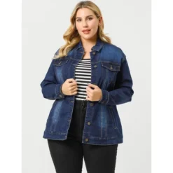 Agnes Orinda Women's Plus Size Outerwear Button Front Washed Denim Jean Jacket 22 Agnes Orinda Women's Plus Size Outerwear Button Front Washed Denim Jean Jacket -Agnes Sales Store GUEST eac18a4a a4b6 4438 b55d 7cbeac156502