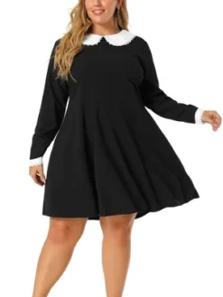 Agnes Orinda Women's Plus Size Peter Pan Collar A-Line Elegant Formal A Line Dress 13 Agnes Orinda Women's Plus Size Peter Pan Collar A-Line Elegant Formal A Line Dress -Agnes Sales Store GUEST eb44b04a 8f82 4406 b3ac c9b74a17a778