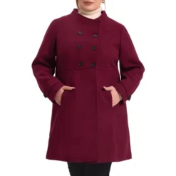 Agnes Orinda Women's Plus Size Stand Collar Pockets Double Breasted Trendy Winter Coats 9 Agnes Orinda Women's Plus Size Stand Collar Pockets Double Breasted Trendy Winter Coats -Agnes Sales Store GUEST ec473f42 252f 4401 ada8 249f1a6a601b