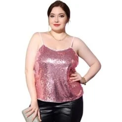Agnes Orinda Plus Size Tops For Women Sequined Shining Camisole Club Party Sparkle Cami Top 13 Agnes Orinda Plus Size Tops For Women Sequined Shining Camisole Club Party Sparkle Cami Top -Agnes Sales Store GUEST ecf1cfaf e73f 46f2 bb78 57b63969eae3