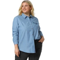Agnes Orinda Women's Plus Size Business Casual Trendy Button Down Long Sleeve Fall Denim Shirts 13 Agnes Orinda Women's Plus Size Business Casual Trendy Button Down Long Sleeve Fall Denim Shirts -Agnes Sales Store GUEST ecf676f7 0dd3 4b5a 9d92 d9e54d576069