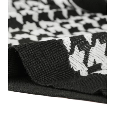 Agnes Orinda Women's Plus Size Sleeveless Houndstooth Knit Pullover Sweater Vest 5 Agnes Orinda Women's Plus Size Sleeveless Houndstooth Knit Pullover Sweater Vest - Image 5