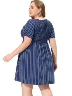 Agnes Orinda Women's Plus Size Stripe Boho Smock Swing Dresses 7 Agnes Orinda Women's Plus Size Stripe Boho Smock Swing Dresses -Agnes Sales Store GUEST eef6465d 5fd1 4ac0 8c4b c3a589d61568