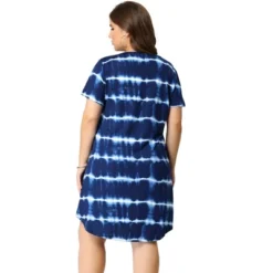 Agnes Orinda Women's Plus Size Tie Dye Trendy V Neck High Low Hem Casual Dresses -Agnes Sales Store GUEST efdb8337 be8e 4d6b 9017 f64bb0427a3a