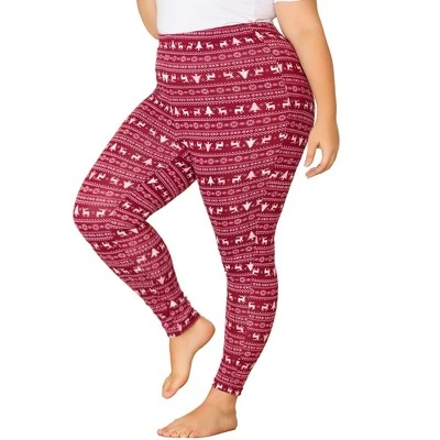 Agnes Orinda Women's Plus Size Elastic Waist Full Length Christmas Leggings 5 Agnes Orinda Women's Plus Size Elastic Waist Full Length Christmas Leggings - Image 5