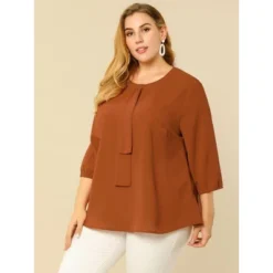 Agnes Orinda Women's Plus Size Work Round Neck Ruffle Chiffon Blouse Top 18 Agnes Orinda Women's Plus Size Work Round Neck Ruffle Chiffon Blouse Top -Agnes Sales Store GUEST f17f312c 38c4 4928 b342 86e7a9c8fb39