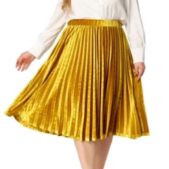 Agnes Orinda Women's Plus Size Velvet Pleated Elastic Waist Party Metallic Pleated Swing Midi A Line Skirts 13 Agnes Orinda Women's Plus Size Velvet Pleated Elastic Waist Party Metallic Pleated Swing Midi A Line Skirts -Agnes Sales Store GUEST f2fd585e 113d 42cc b55b 8de75c658976