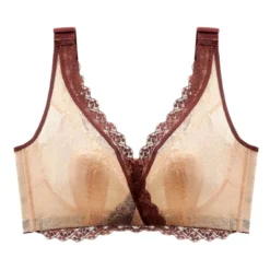 Agnes Orinda Women Plus Wirefree 5-Hook Sheer Lace Trim Adjustable Straps Comfort Bra -Agnes Sales Store GUEST f6f6ca11 6504 42f9 b5b4 20b2b5d41c62
