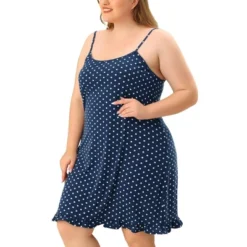 Agnes Orinda Women's Plus Size Comfort Ruffle Hem Polka Dots Sleeveless Nightgown 16 Agnes Orinda Women's Plus Size Comfort Ruffle Hem Polka Dots Sleeveless Nightgown -Agnes Sales Store GUEST f773f287 0f0d 4e61 8471 098f5d62ab5b