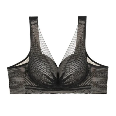 Agnes Orinda Women Plus Full Coverage Soft Cup Push-Up Lace Wireless Bras Lingerie 4 Agnes Orinda Women Plus Full Coverage Soft Cup Push-Up Lace Wireless Bras Lingerie - Image 4