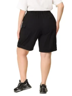 Agnes Orinda Women's Plus Size Knee Lenth Jogger Pocket Track Cargo Shorts -Agnes Sales Store GUEST f898ca60 1f30 41dc 9695 18d12a5c397b