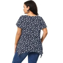 Agnes Orinda Women's Plus Size Floral Irregular Hem Casual Peplum Blouse -Agnes Sales Store GUEST f8bb1db5 2d24 4dd6 a63c 451e0fac04b3
