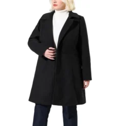 Agnes Orinda Women's Plus Size Notched Lapel Single Breasted Winter Long Pea Coat -Agnes Sales Store GUEST f90dc649 86fa 4de8 809a 3d0dd8b1f4b6