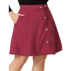Agnes Orinda Women's Plus Size Corduroy Button Mid-Rise A-Line Mini Skirts 13 Agnes Orinda Women's Plus Size Corduroy Button Mid-Rise A-Line Mini Skirts -Agnes Sales Store GUEST fa2bfbea 4c3f 4f1c 860b 0229cf9fe1f1