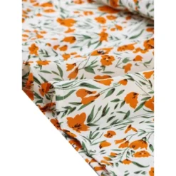 Agnes Orinda Women's Plus Size Pleated Ruffle 3/4 Sleeves V Neck Floral Blouse -Agnes Sales Store GUEST fadc82da 75bb 4b57 9d51 5d1e3e9b7dff