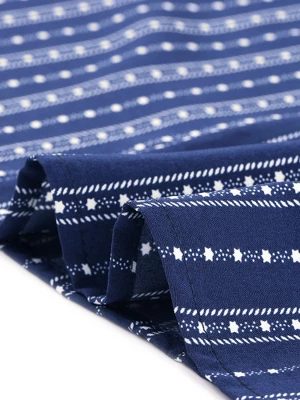 Agnes Orinda Women's Plus Size Stripe Boho Smock Swing Dresses 4 Agnes Orinda Women's Plus Size Stripe Boho Smock Swing Dresses - Image 4