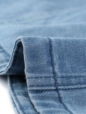 Agnes Orinda Women's Plus Size Classic Denim Long Sleeve Washed Jean Cropped Jacket 4 Agnes Orinda Women's Plus Size Classic Denim Long Sleeve Washed Jean Cropped Jacket - Image 4