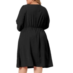 Agnes Orinda Women's Plus Size Midi Long Sleeve Sweetheart Bow Tie Swing Ruffle Babydoll Swiss Dots Boho Dress -Agnes Sales Store GUEST fbe7d0d9 e197 4ee3 9011 c7fd413a56e0