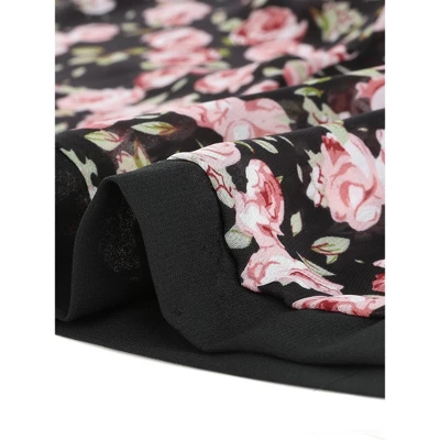 Agnes Orinda Women's Plus Size Floral Chiffon Holiday Midi Cardigans 5 Agnes Orinda Women's Plus Size Floral Chiffon Holiday Midi Cardigans - Image 5