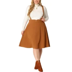 Agnes Orinda Plus Size Suspender Skirt For Women Detachable Strap A-Line Skirts -Agnes Sales Store GUEST ff395529 f082 4329 9b10 31dea7bd424b